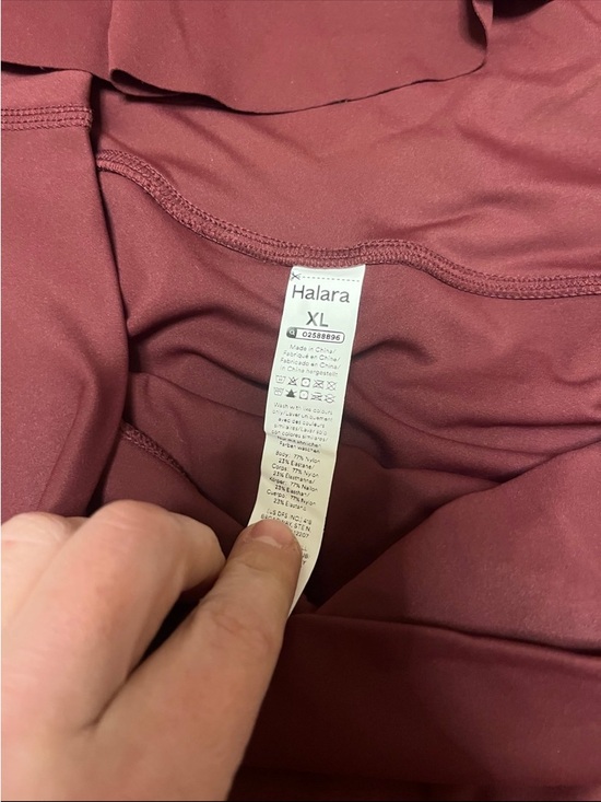 HALARA Women's Mini Skort - Burgundy - Picture 2 of 5